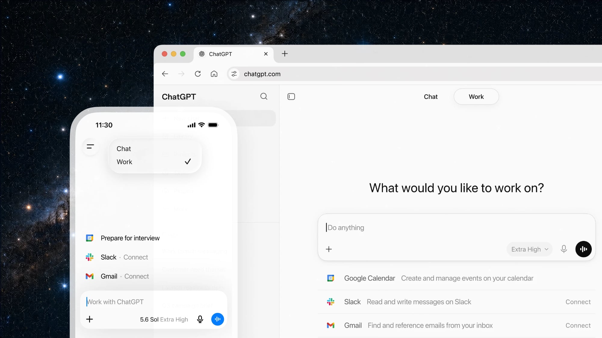 ChatGPT Work Launches as OpenAI Folds Codex Into Desktop App to Rival Claude Cowork